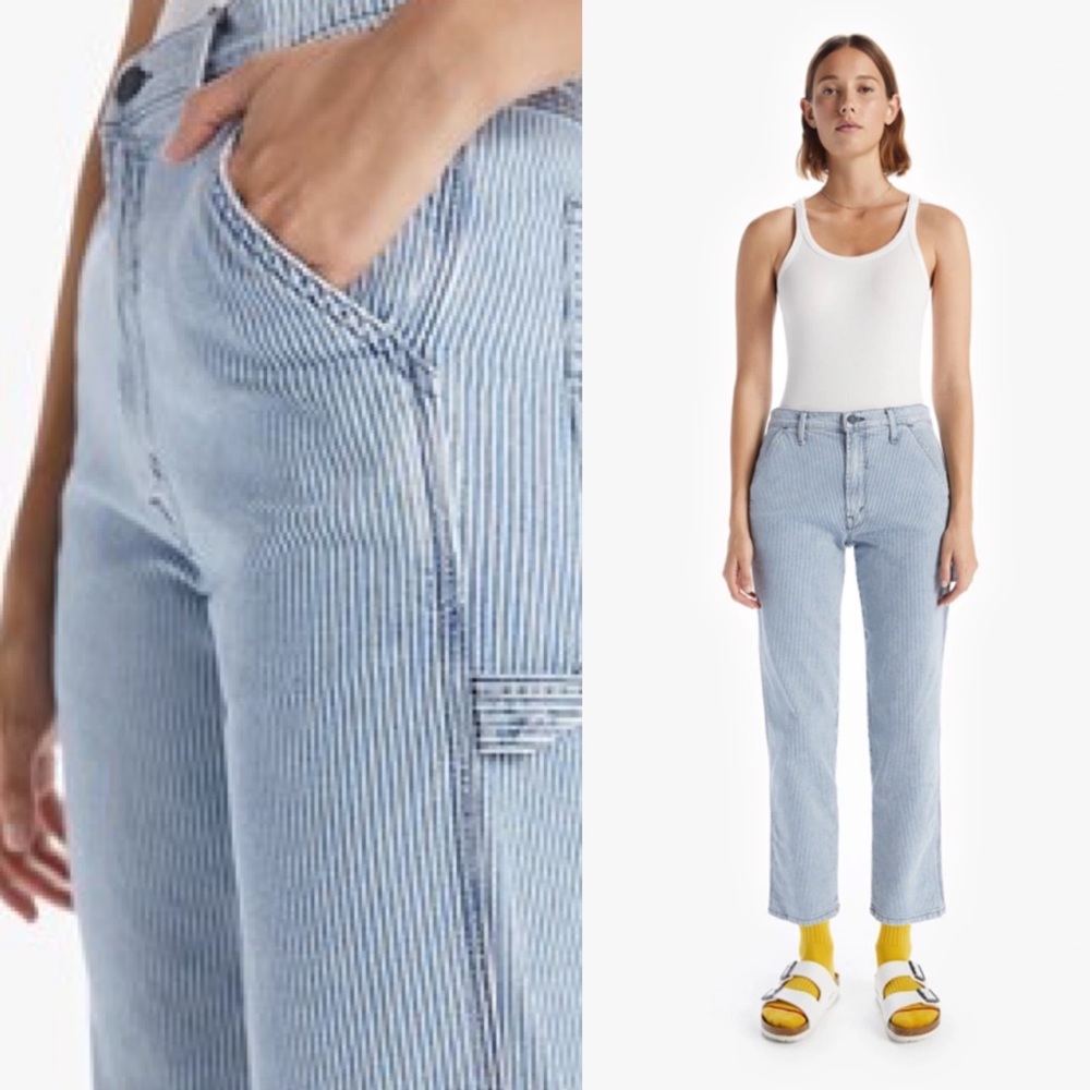 NWT Mother Denim The High Waisted Utility Ankle - All Aboard Size 27 Retail $218